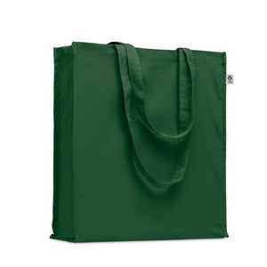 Shopper in cotone biologico verde - personalizzabile con logo
