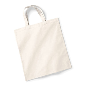 Shopper in Cotone con Manici Corti beige / UNICA - personalizzabile con logo