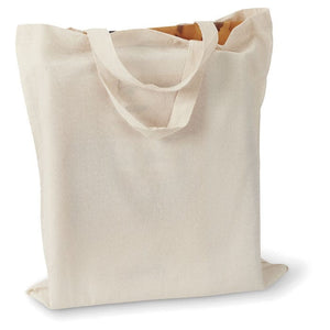 Shopper in cotone da 140gr beige - personalizzabile con logo