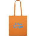 Shopper in cotone da 180 gr arancione - personalizzabile con logo