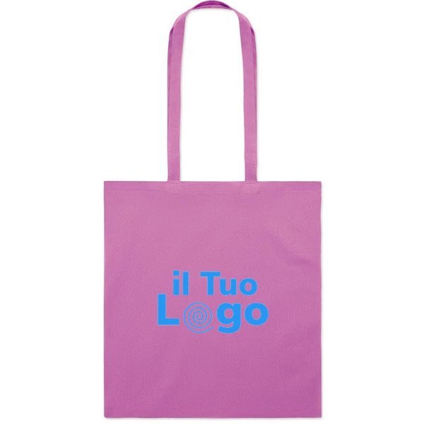 Shopper in cotone da 180 gr lilla - personalizzabile con logo