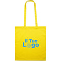 Shopper in cotone da 180 gr giallo - personalizzabile con logo