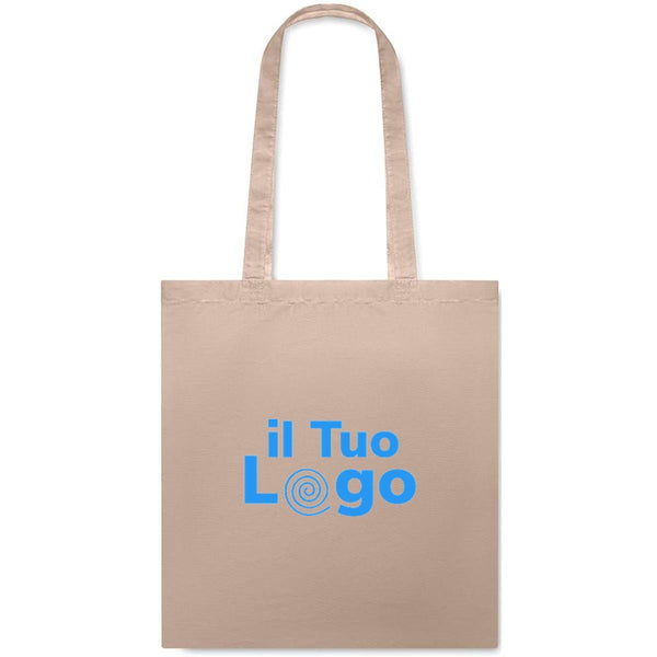 Shopper in cotone da 180 gr rosa - personalizzabile con logo