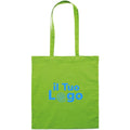 Shopper in cotone da 180 gr verde - personalizzabile con logo