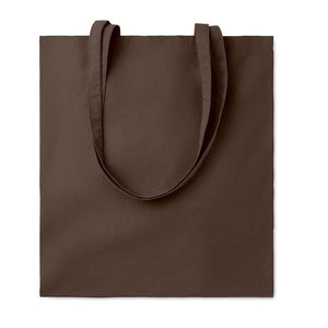 Shopper in cotone da 180 gr colorata marrone - personalizzabile con logo