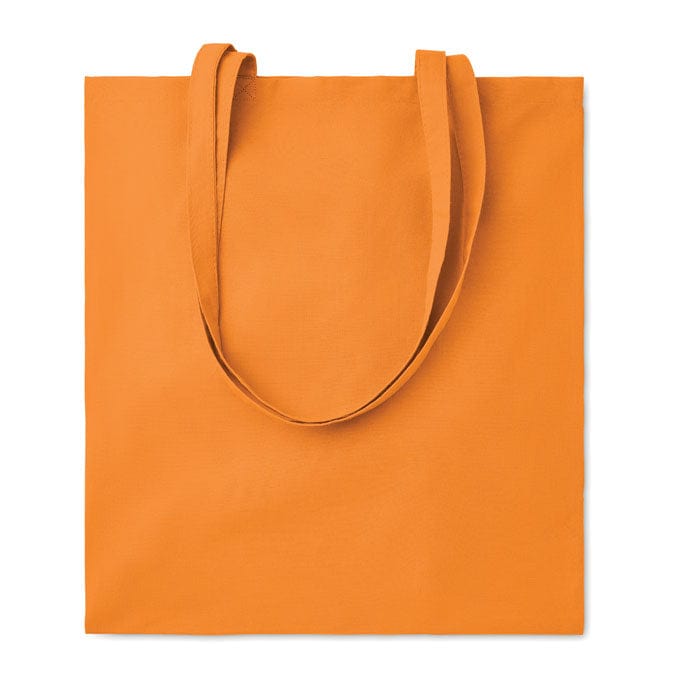 Shopper in cotone da 180 gr colorata arancione - personalizzabile con logo