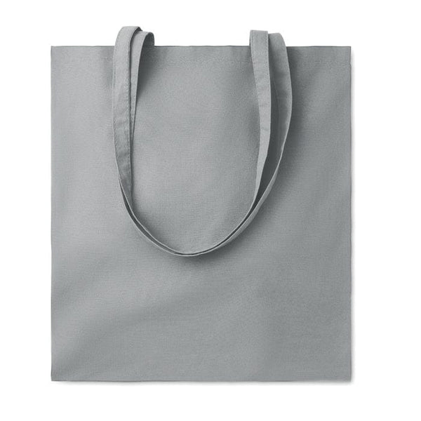 Shopper in cotone da 180 gr colorata grigio - personalizzabile con logo