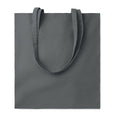 Shopper in cotone da 180 gr colorata grigio scuro - personalizzabile con logo