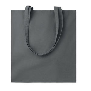 Shopper in cotone da 180 gr colorata grigio scuro - personalizzabile con logo