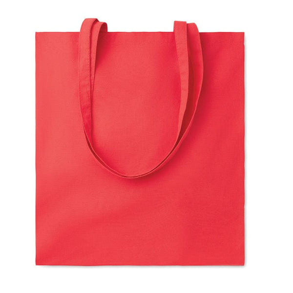 Shopper in cotone da 180 gr colorata rosso - personalizzabile con logo