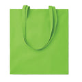 Shopper in cotone da 180 gr colorata verde calce - personalizzabile con logo