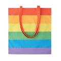 Shopper in cotone da 200 gr/m arcobaleno - personalizzabile con logo
