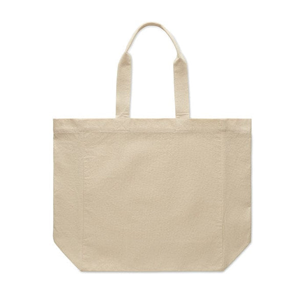 Shopper in cotone manici corti 220 Beige - personalizzabile con logo