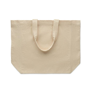 Shopper in cotone manici corti 220 Beige - personalizzabile con logo