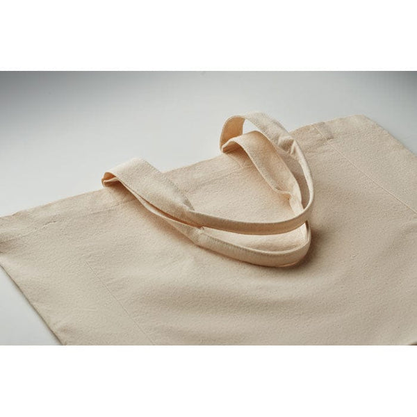 Shopper in cotone manici corti 220 Beige - personalizzabile con logo