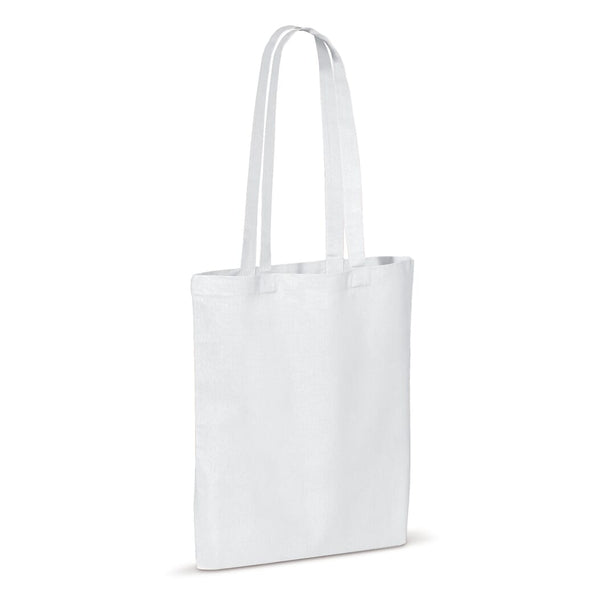 Shopper in cotone OEKO-TEX® 140g/m² 38x42 cm colorata Bianco - personalizzabile con logo