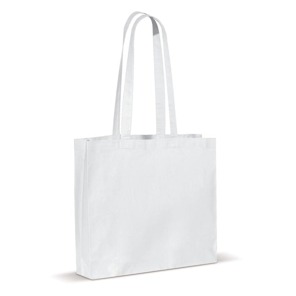 Shopper in cotone OEKO-TEX® 140g/m² 40x35 cm colorata Bianco - personalizzabile con logo