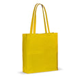 Shopper in cotone OEKO-TEX 140g soffietto colorata Giallo - personalizzabile con logo