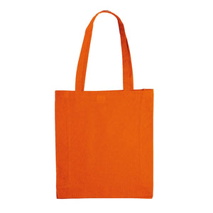 Shopper in cotone OEKO-TEX 140g soffietto colorata - personalizzabile con logo