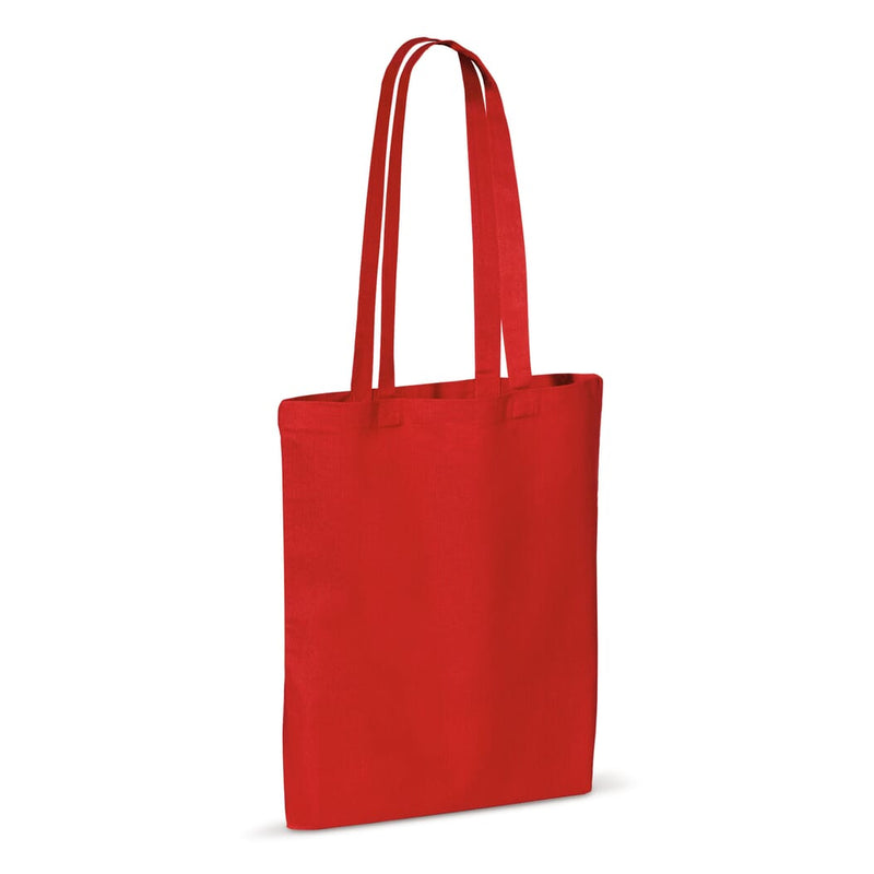Shopper in cotone OEKO-TEX® 140g/m² 38x42 cm colorata Rosso - personalizzabile con logo