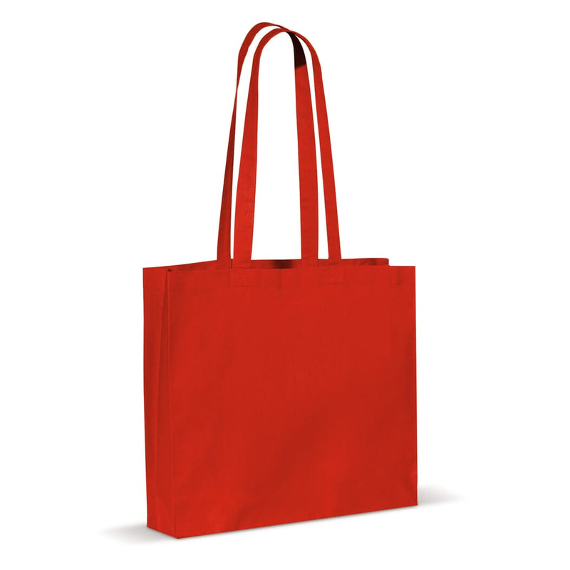 Shopper in cotone OEKO-TEX® 140g/m² 40x35 cm colorata Rosso - personalizzabile con logo
