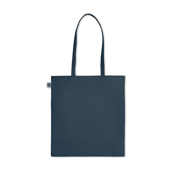 Shopper in cotone organico manici lunghi colorata - personalizzabile con logo
