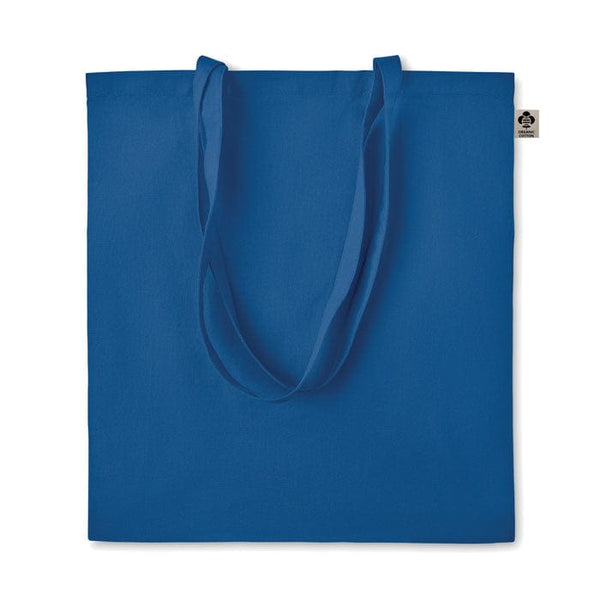 Shopper in cotone organico manici lunghi colorata Royal - personalizzabile con logo