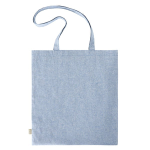 Shopper in Cotone Pre Riciclato azzurro / UNICA - personalizzabile con logo