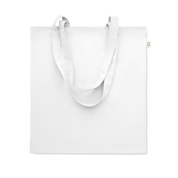 Shopper in cotone riciclato color Bianco - personalizzabile con logo