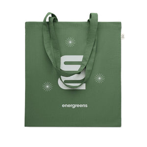 Shopper in cotone riciclato color - personalizzabile con logo