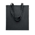 Shopper in cotone riciclato color Nero - personalizzabile con logo