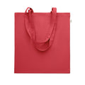 Shopper in cotone riciclato color Rosso - personalizzabile con logo