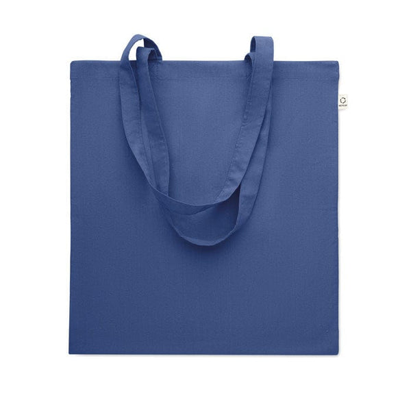 Shopper in cotone riciclato color Royal - personalizzabile con logo