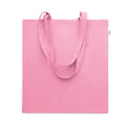 Shopper in cotone riciclato rosa - personalizzabile con logo
