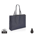 Shopper in denim riciclato Impact AWARE™ 49x37 cm blu - personalizzabile con logo