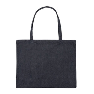 Shopper in denim riciclato Impact AWARE™ 49x37 cm blu - personalizzabile con logo