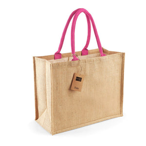 Shopper in Juta Deluxe beige/fucsia / UNICA - personalizzabile con logo