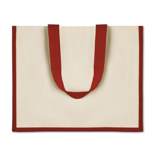 Shopper in juta e canvas - personalizzabile con logo