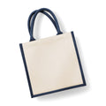 Shopper in Juta e Cotone blu / UNICA - personalizzabile con logo