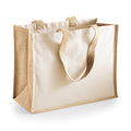 Shopper in Juta e Cotone Grande beige / UNICA - personalizzabile con logo
