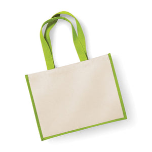 Shopper in Juta e Cotone Grande - personalizzabile con logo