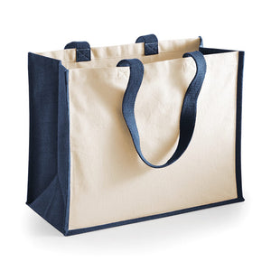 Shopper in Juta e Cotone Grande - personalizzabile con logo