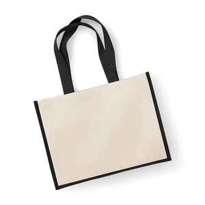 Shopper in Juta e Cotone Grande - personalizzabile con logo