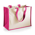 Shopper in Juta e Cotone Grande rosa / UNICA - personalizzabile con logo