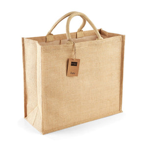 Shopper in Juta Gigante beige / UNICA - personalizzabile con logo