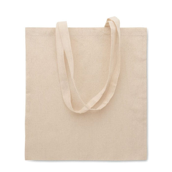 Shopper in policotone beige - personalizzabile con logo