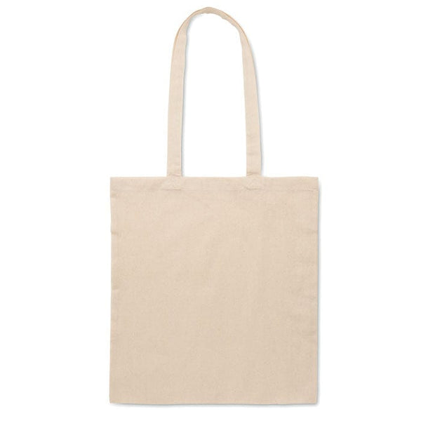 Shopper in policotone beige - personalizzabile con logo