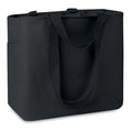 Shopper in poliestere 600D Nero - personalizzabile con logo