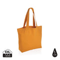Shopper in rcanvas 240 gm2 Impact Aware™ con tasca arancione - personalizzabile con logo
