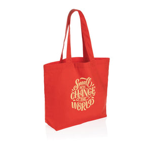 Shopper in rcanvas 240 gm2 Impact Aware™ con tasca - personalizzabile con logo